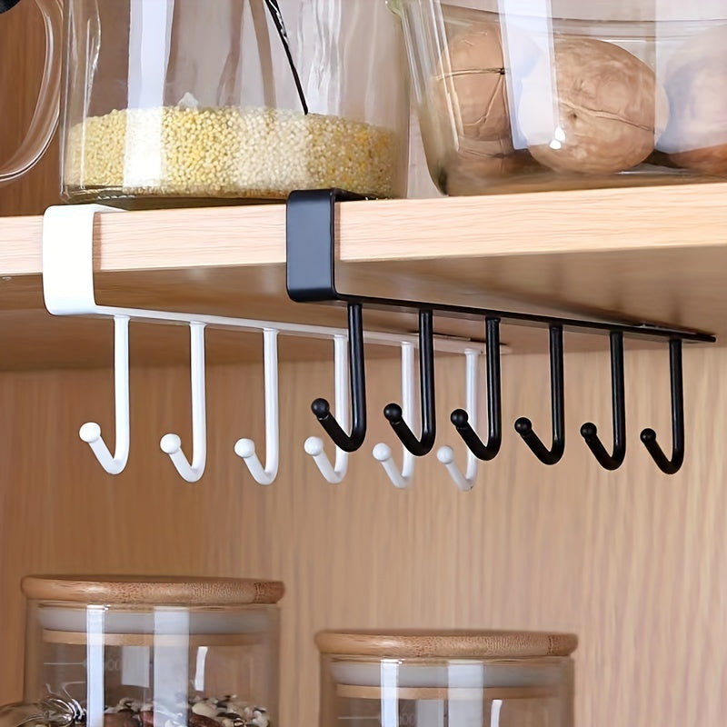 Metal Nail-Free Hooks for Kitchen and Bedroom Hanging Cups Clothes Keys Utensils Bags