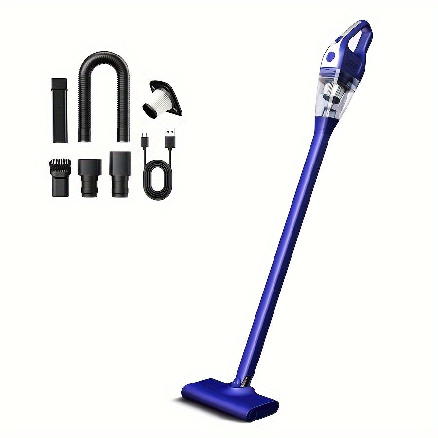 Aspiradora inalámbrica de mano para hogar y coche con succión potente y polvo