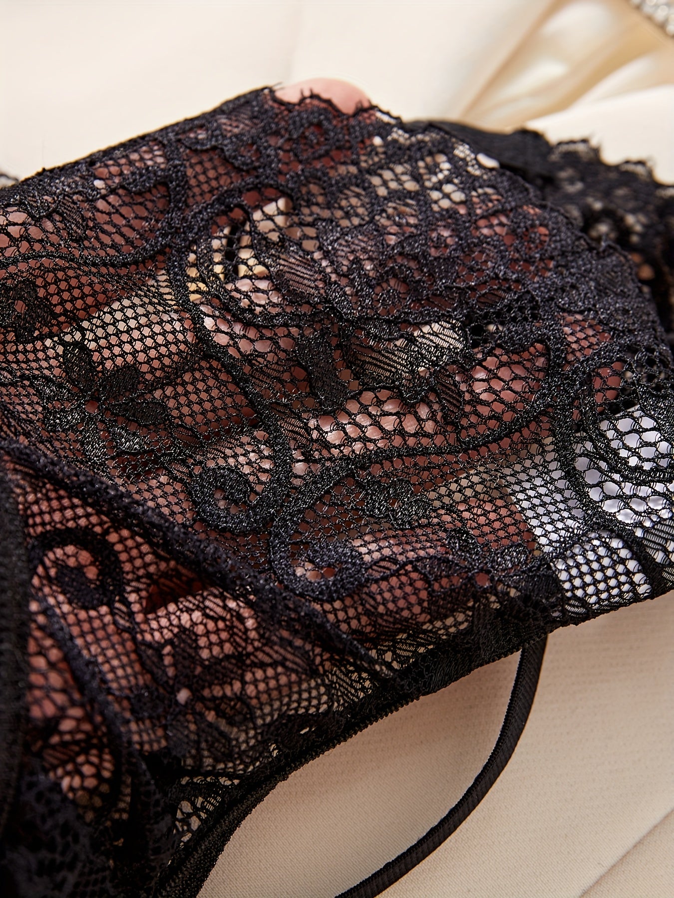 Women's Lace Valentine’s Day Boudoir Love Triangle Panties