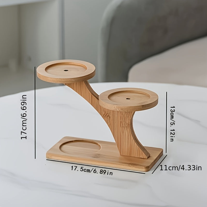 Multifunctional Bamboo Plant Stand for Succulents and Potted Plants Home Office Balcony Decor