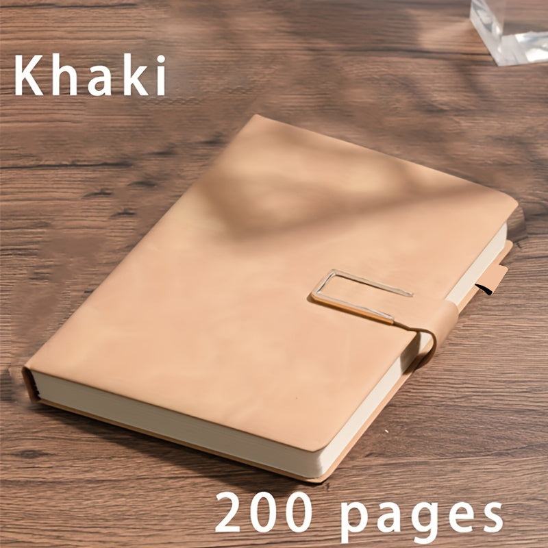 A5 Leather Notebook with Bookmark Soft Cover for Business and School