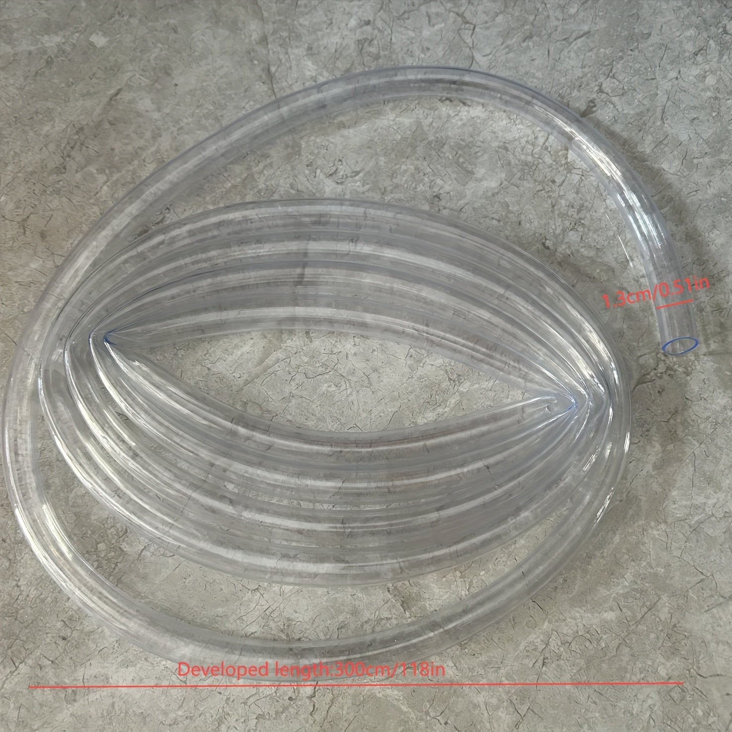 118-Inch Bendable Plastic Drain Hose for Air Conditioner and HVAC Systems