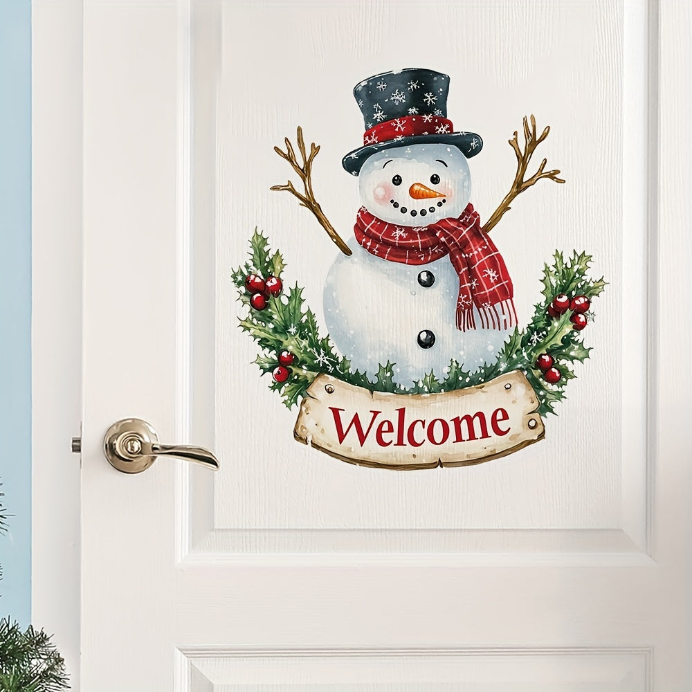 Snowman Birds Snowflake Window Clings Christmas Decorations for Home School Outdoor