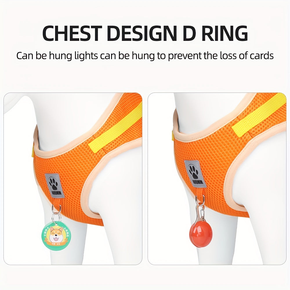 Анти-убегание шлейка для кошек с отражающими элементами, дышащая, регулируемая для путешествий и прогулок на свежем воздухе