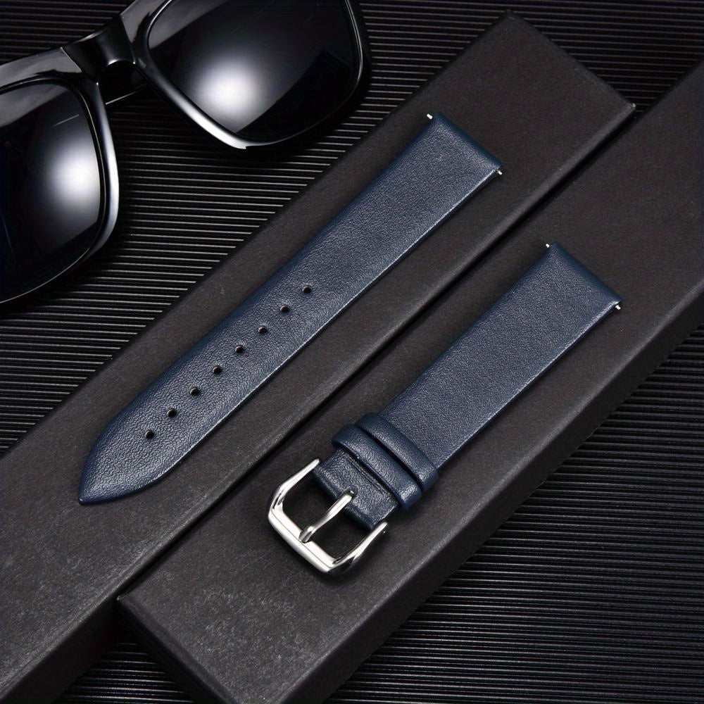 Genuine Leather Watch Strap for Men and Women Thin Calfskin 16mm 18mm 20mm 22mm