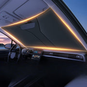 Black PVC Car Sunshade Thick Heat Insulation Sun Shield for Vehicles