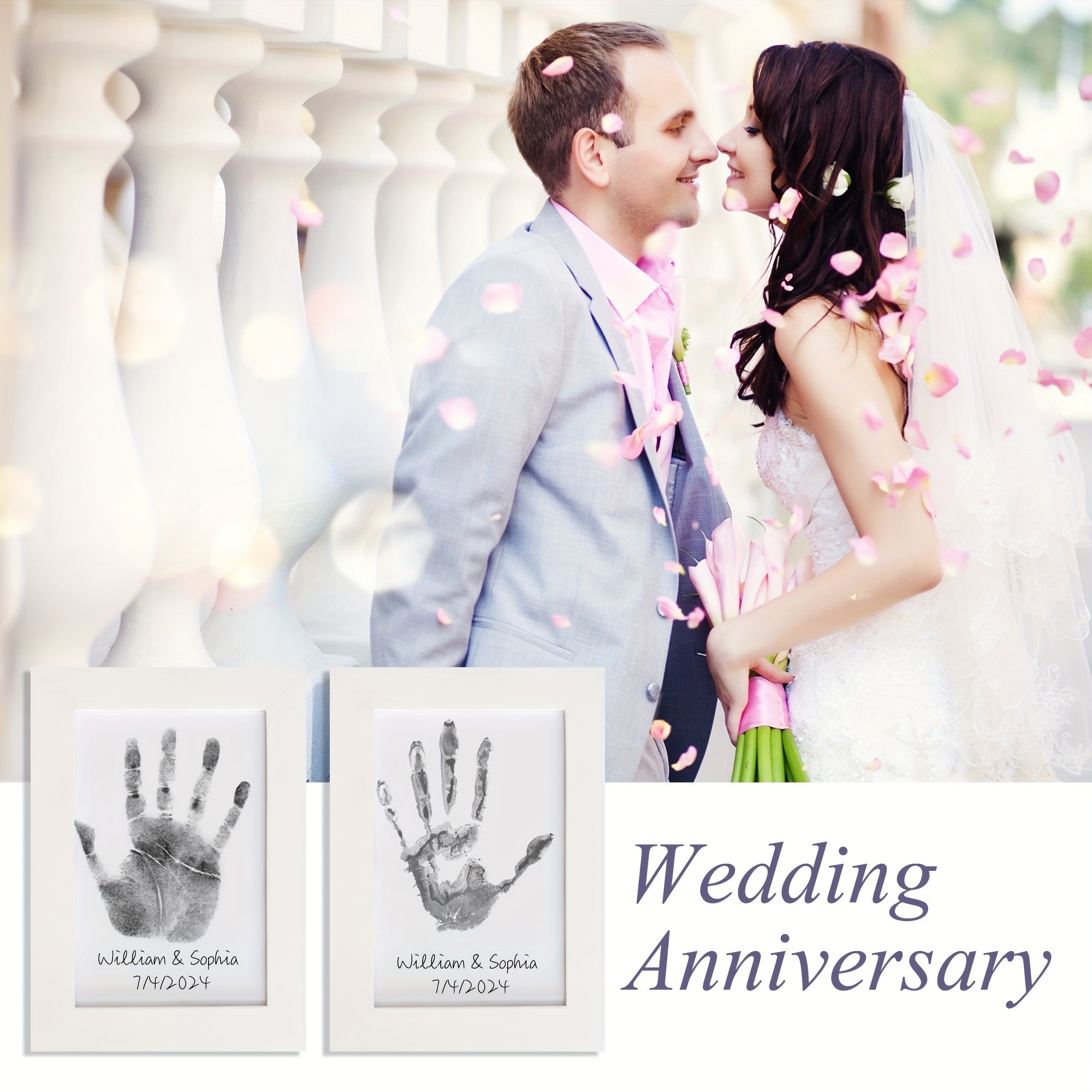 Baby Handprint Kit Non-Toxic Silicone Memory Keepsake for Milestones