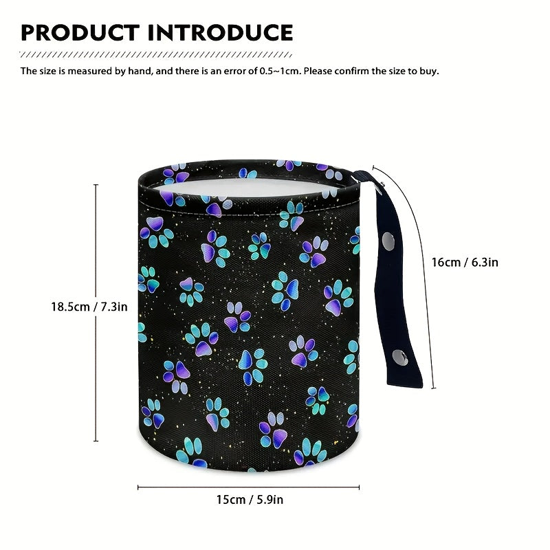 Cubo de basura para coche de fibra de poliéster, portátil, para coche, camping, cocina