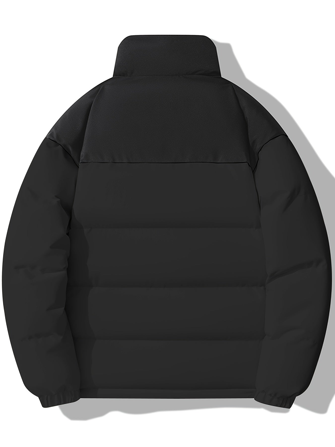 Katta o'lchamdagi erkaklar uchun tasodifiy kurtka, turli ranglardan iborat dizayn, fermuar yopilishi, kuz/qish uchun iliq, qo'shimcha o'lcham variantlari.