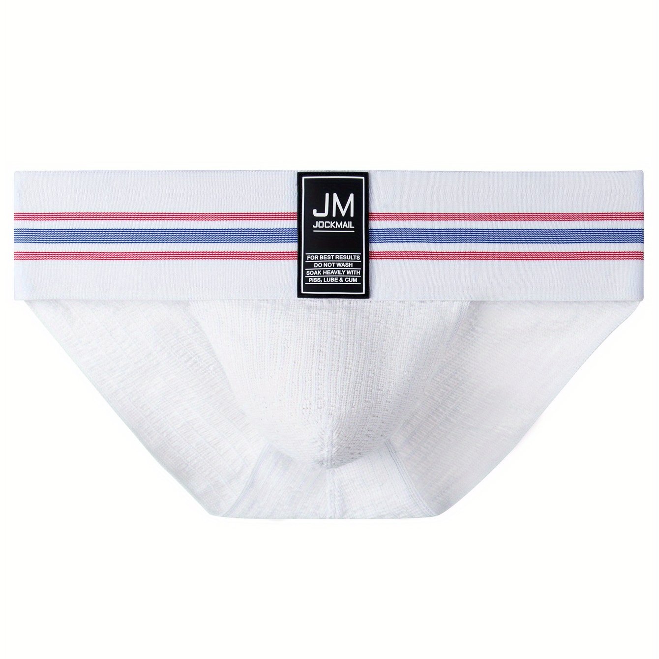 Men's Low Waist Striped Briefs Nylon Cotton Spandex for Sports Casual