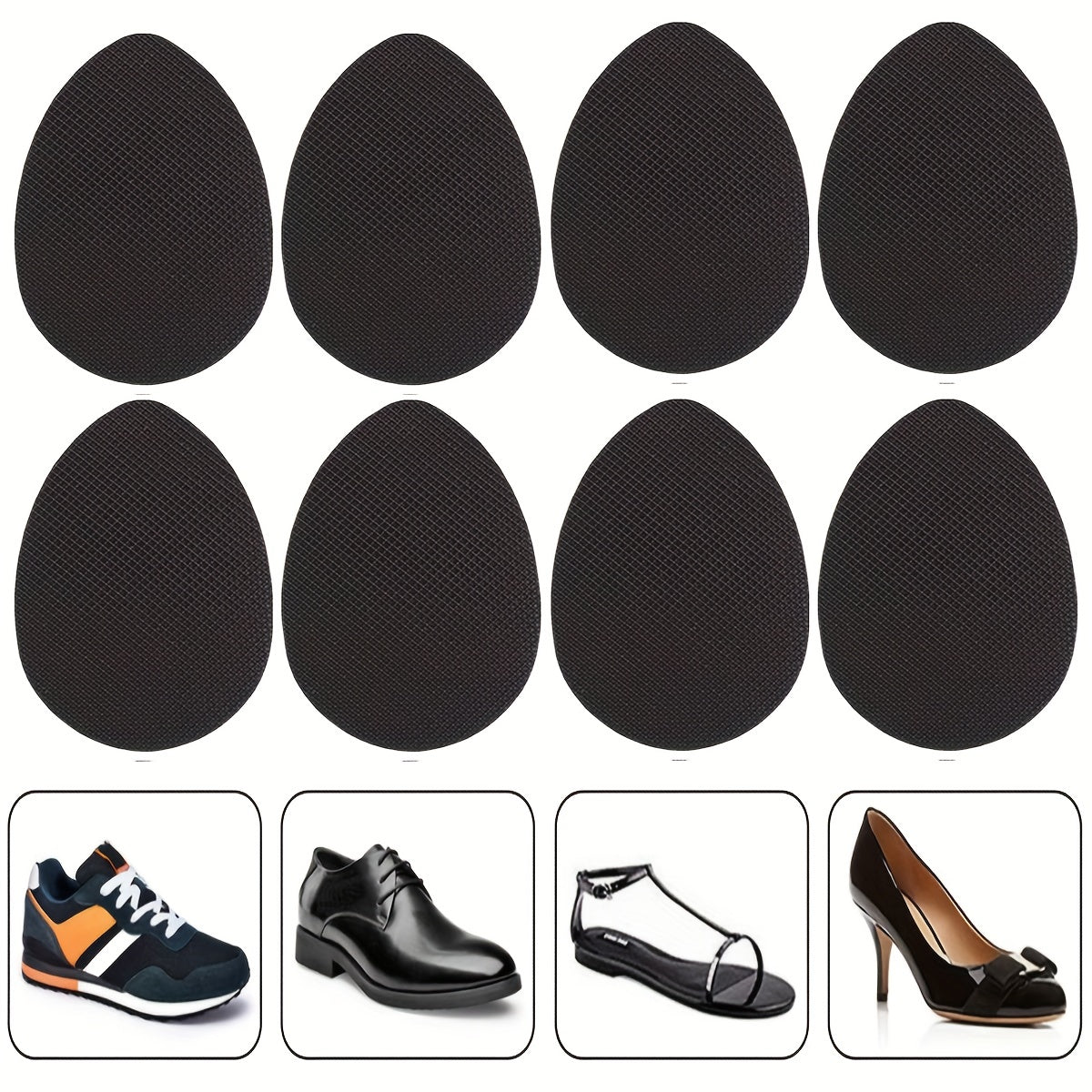 Women Non-Slip Shoe Pads Rubber Self-Adhesive Heel Grip Stickers