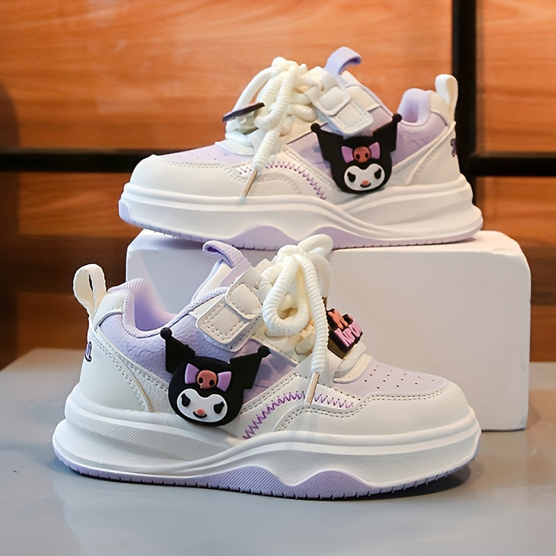 Kids Flat Skate Shoes with Beaded Detailing and Adjustable Straps for Boys and Girls