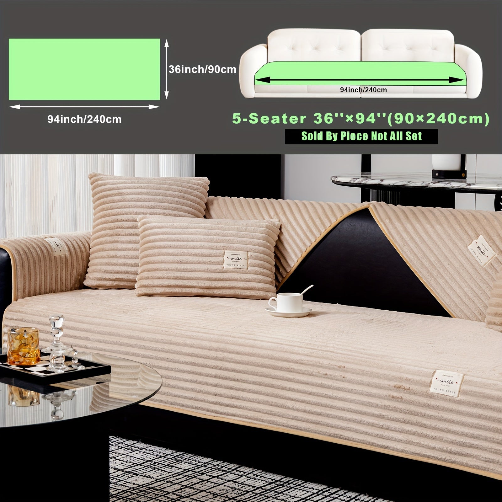 Плюшевый чехол на диван из бархата, противоскользящий, для домашних животных, моющийся в машине, современный стиль, все размеры