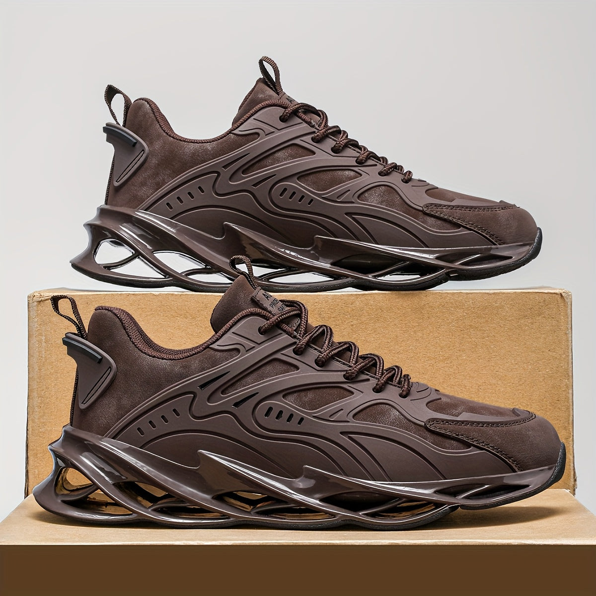 Men's Low Top Solid Color Rubber Sole Casual Running Sneakers