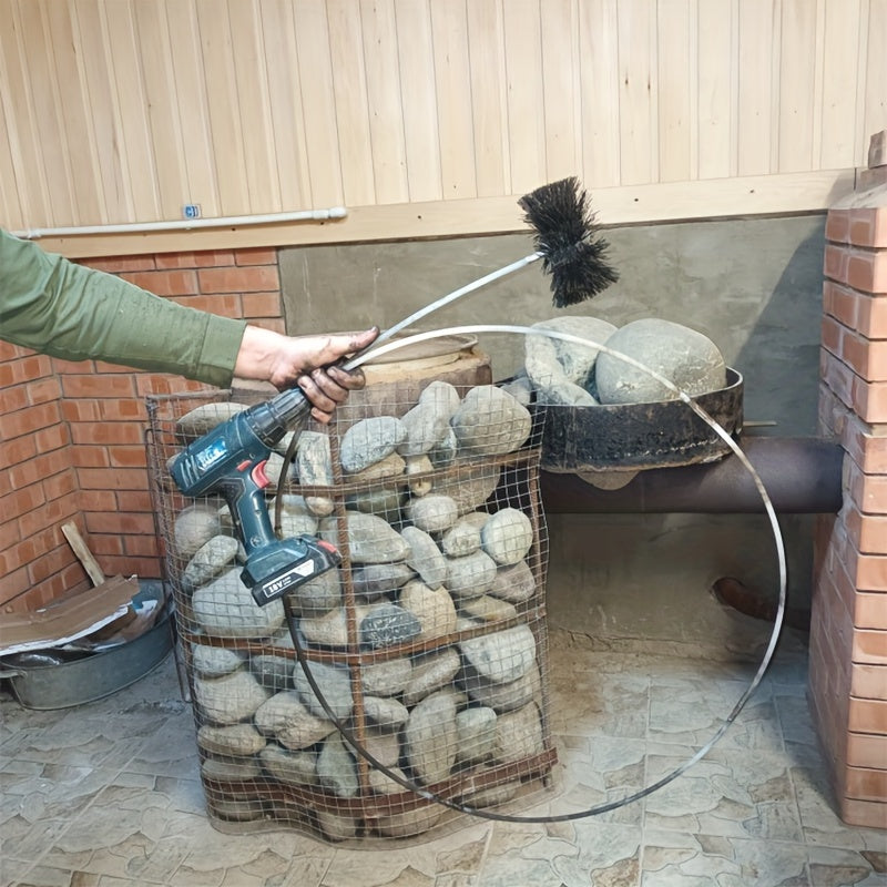 Flexible Dryer Vent Cleaning Kit With Brush and Lint Remover