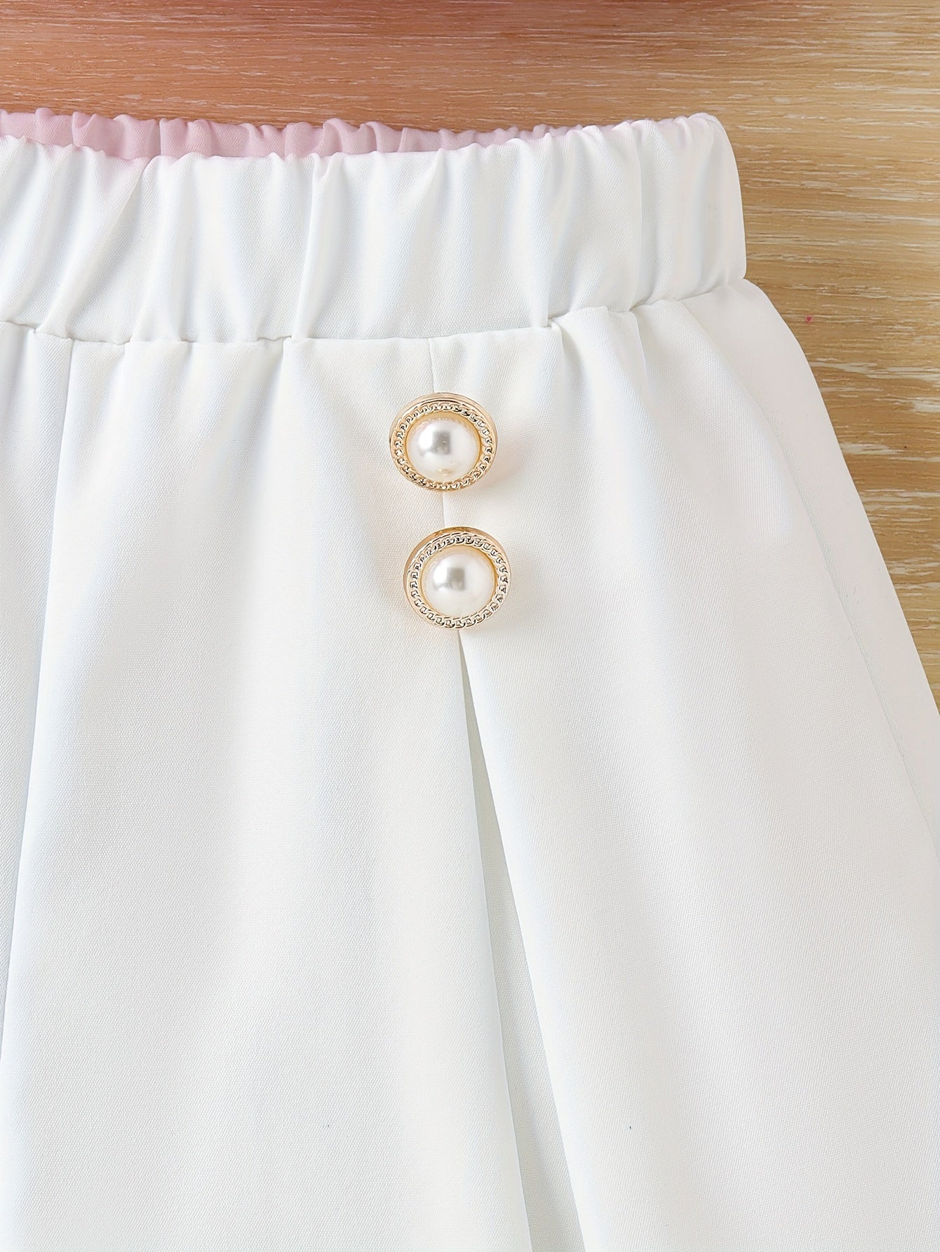 Girls Summer Outfit 3D Rose Floral Camisole and Shorts Set Polyester Casual for Kids