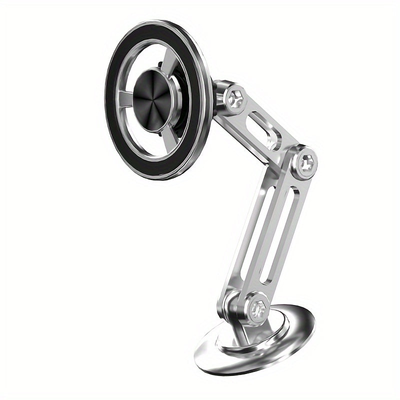 Magnetic Car Phone Holder Aluminum Alloy Rotating Folding Support