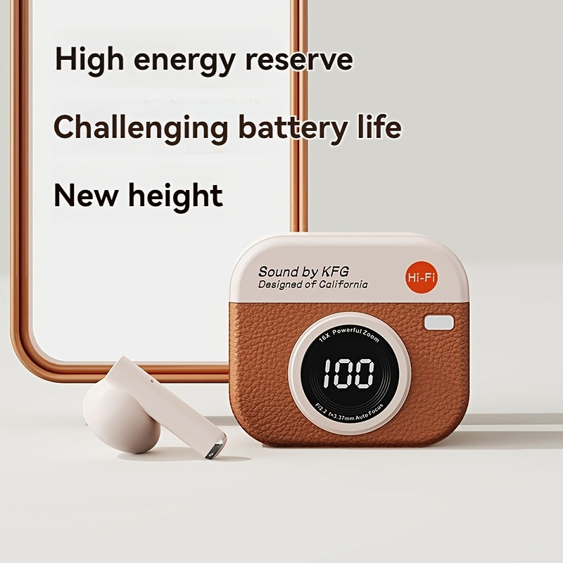 Wireless Headphones Noise Cancelling Bluetooth Earphones with Microphone Type-C Charging