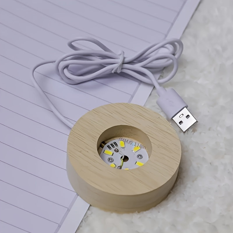 Giraffe Crystal Ball Night Light 6cm USB LED Desk Lamp for Bedroom Decor