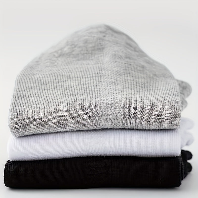 20 дышащих носок до щиколотки в универсальных однотонных цветах. Изготовлены из полиэстерового волокна, машинная стирка, подходят для всех сезонов. Милые и удобные.