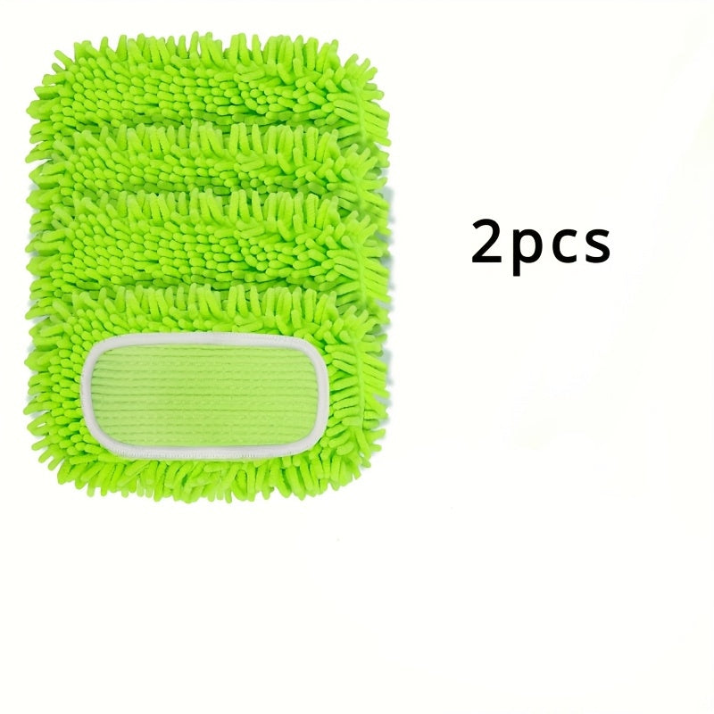Set of 2 Reusable Microfiber Mop Pads for Swiffer Sweeper, Washable, Highly Absorbent