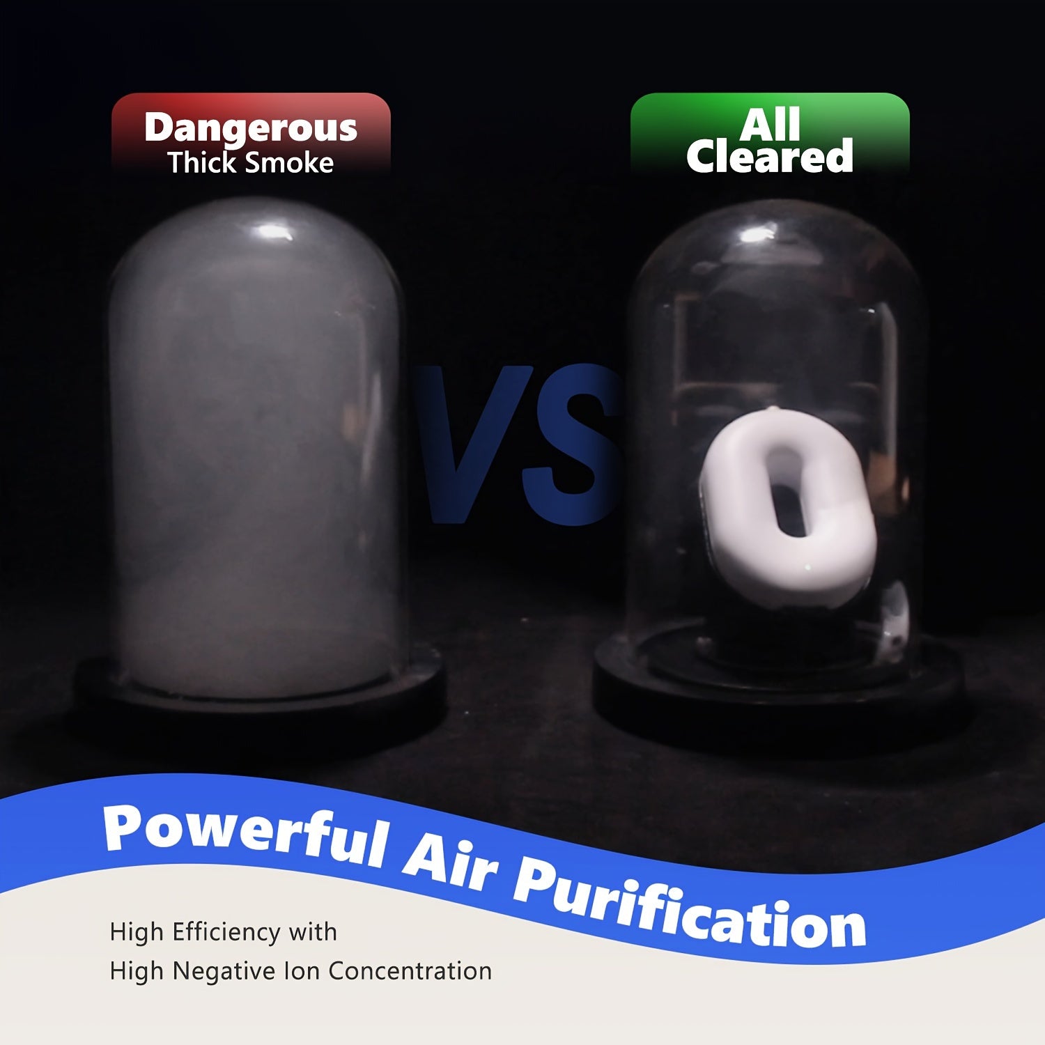 Portable Personal Air Purifier Necklace with Negative Ions for Travel and Home