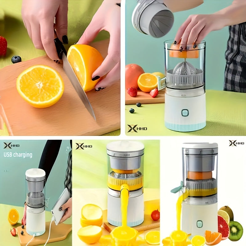 Extractor de naranja compacto recargable por USB, ahorra espacio en la cocina
