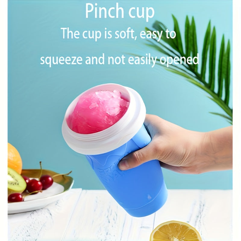 Portable Manual Smoothie Maker No Electricity Needed Quick Freezing Summer Drink Blender