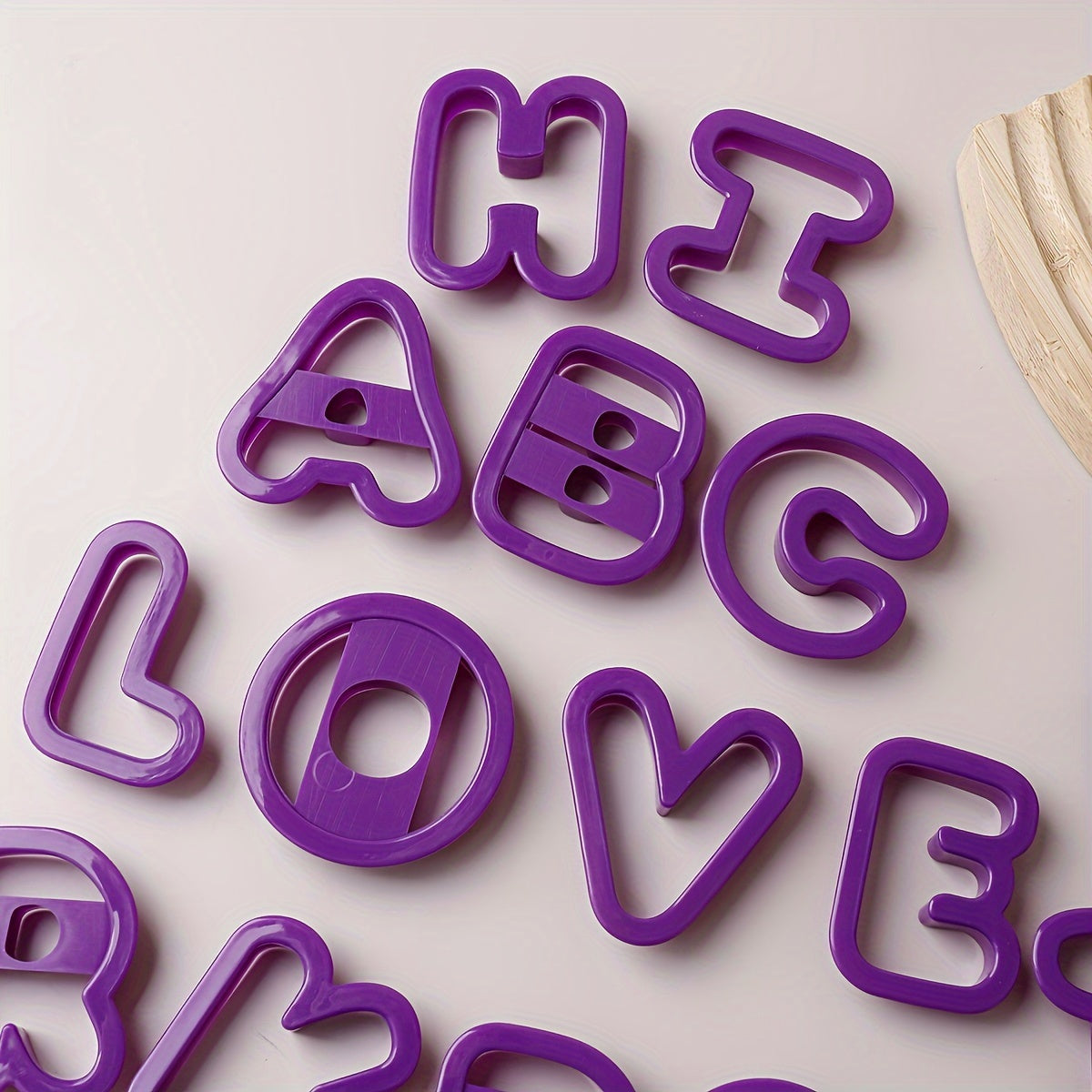 Set of 26 Alphabet Cookie Cutters for Baking and Biscuit Decorating