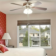 Набор из 2 антикварных металлических накладок в ретро-стиле с вентилятором и зиппером для лампочки, украшенными декоративными листьями и ламповыми украшениями, батарейки не требуются для удлинителя потолочного вентилятора.