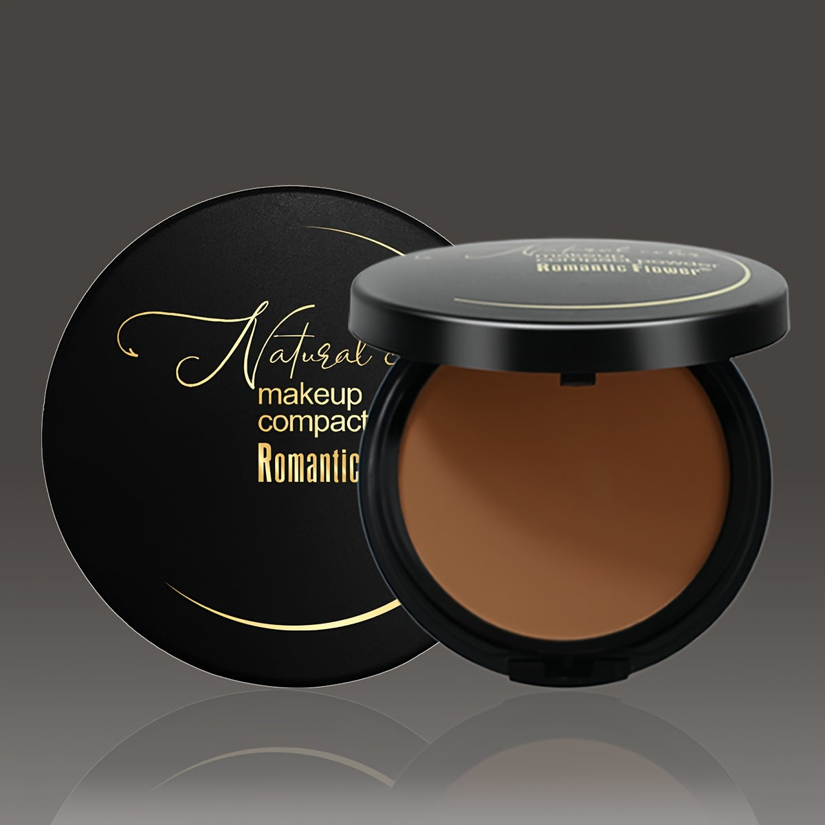 Женская матовая прессованная пудра водостойкая с полным покрытием для темной кожи