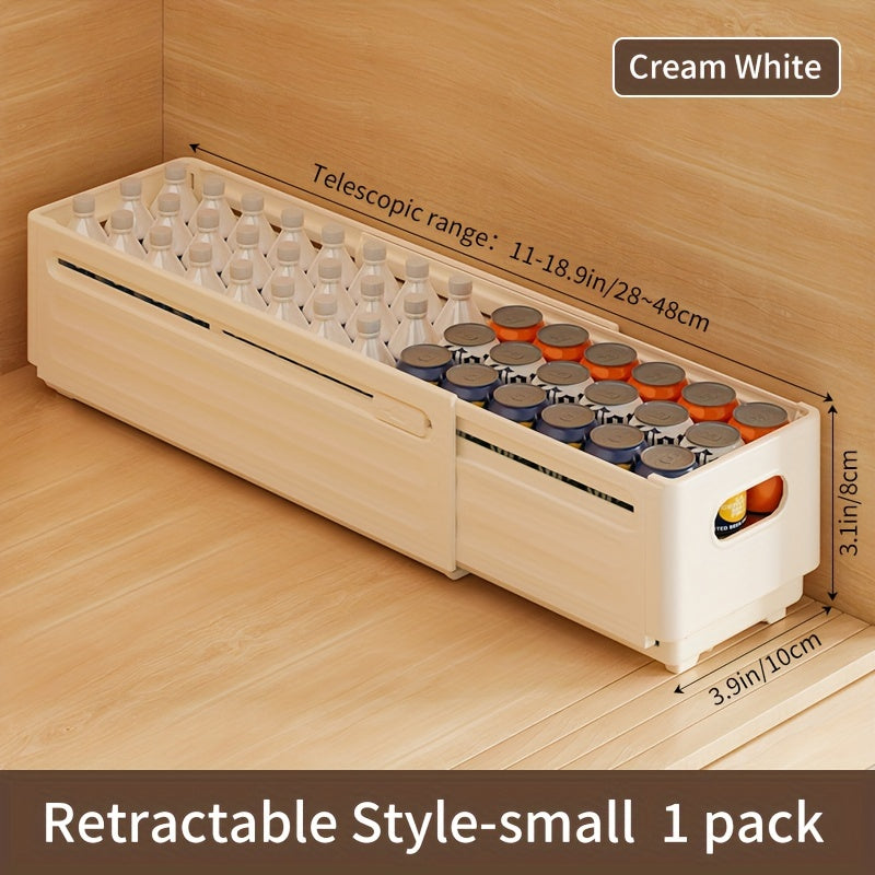 Caja de almacenamiento de ropa expandible con recipiente de plástico retráctil para cocina, dormitorio, baño y oficina