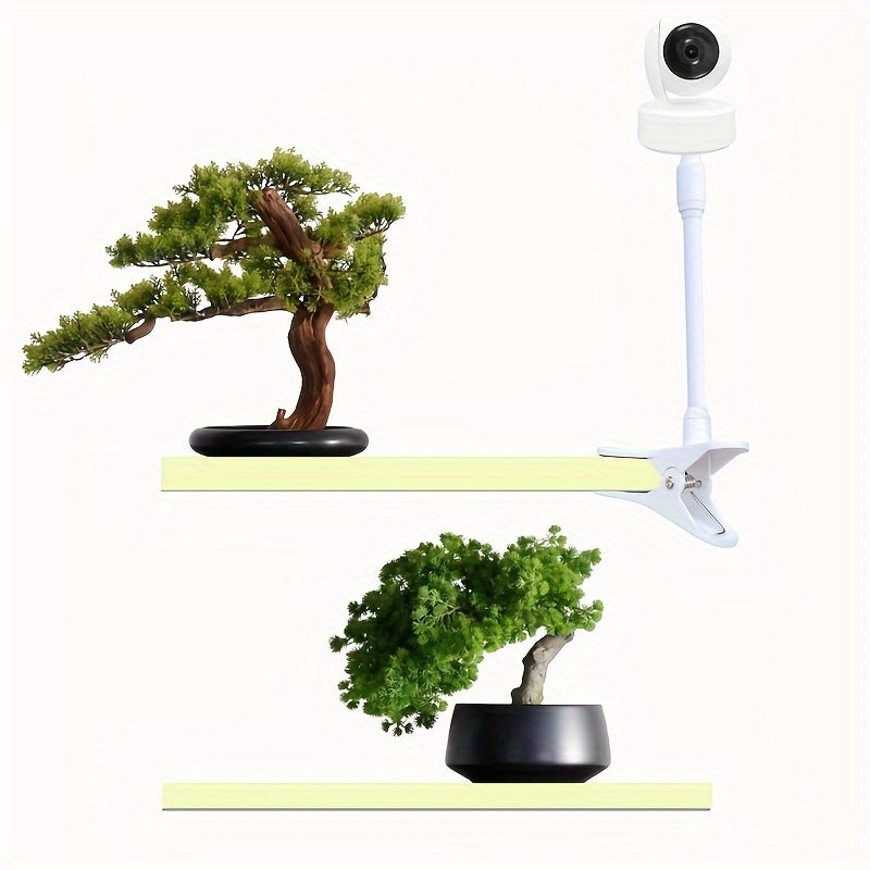 Camera Mount Bracket for Indoor and Outdoor Use with Desktop Attachment and Included Stand