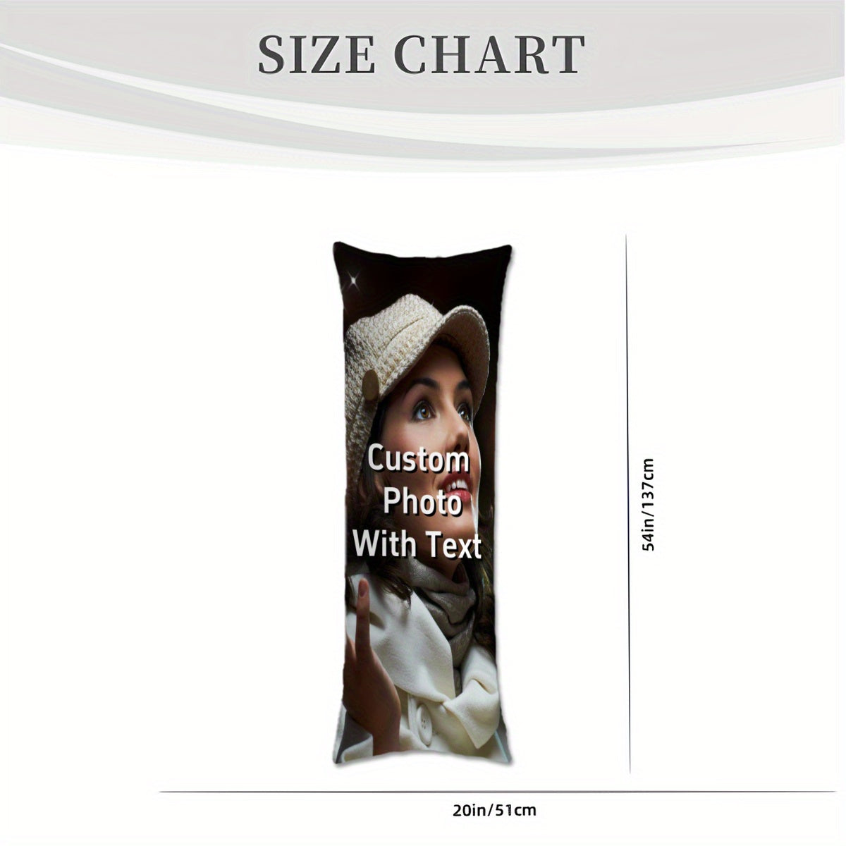 Custom Anime and Pet Long Body Pillowcase 50.8x137.16 cm Soft Plush Gift