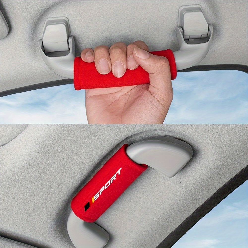 4 Pieces Car Interior Cover Set for Roof Armrest and Handle Protection