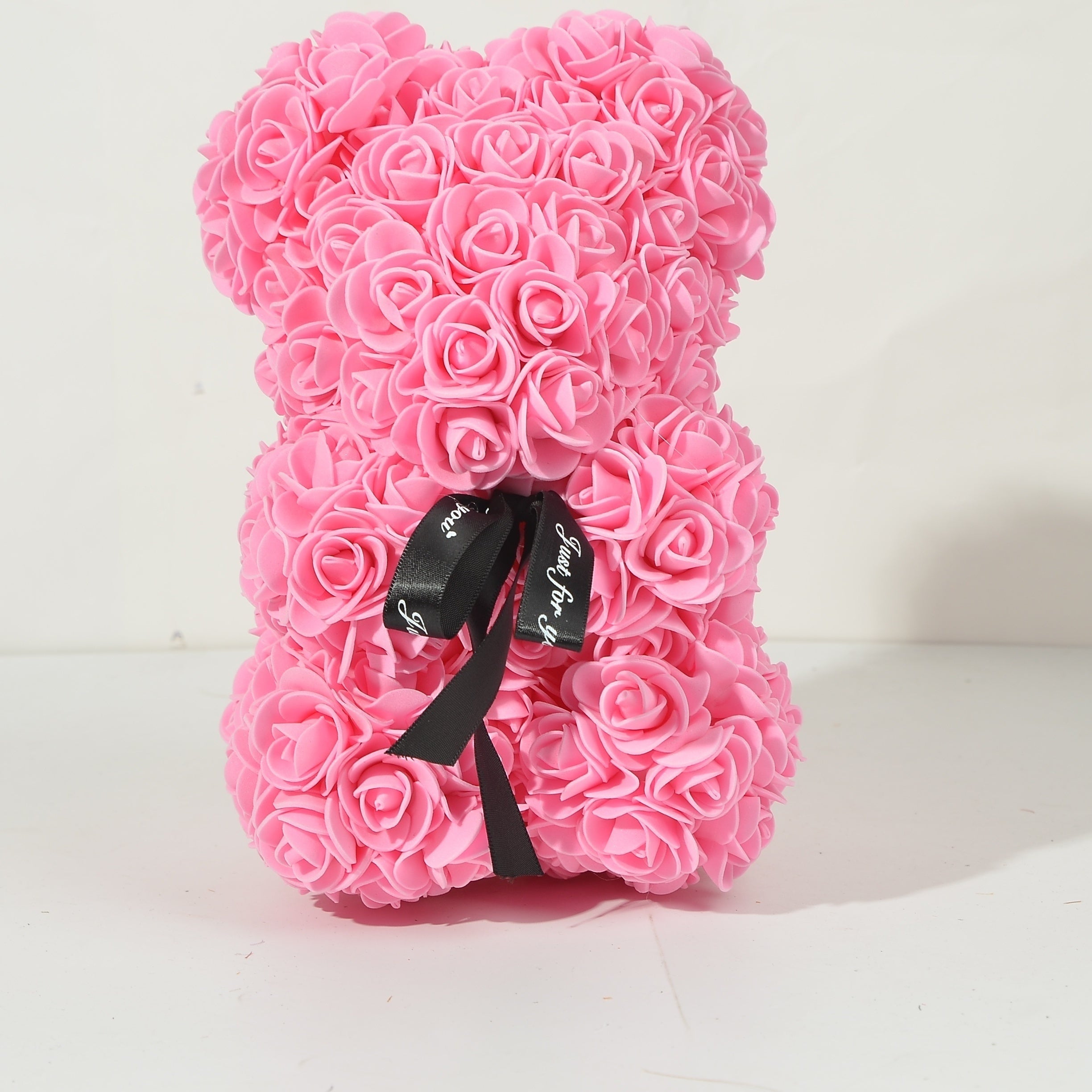 Foam Flower Rose Bear Gift for Valentine's Day Mother's Day Weddings Anniversary 17x23cm