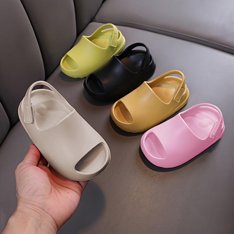 Children's EVA Slip-On Slippers for Boys and Girls Indoor Outdoor Casual Solid Color