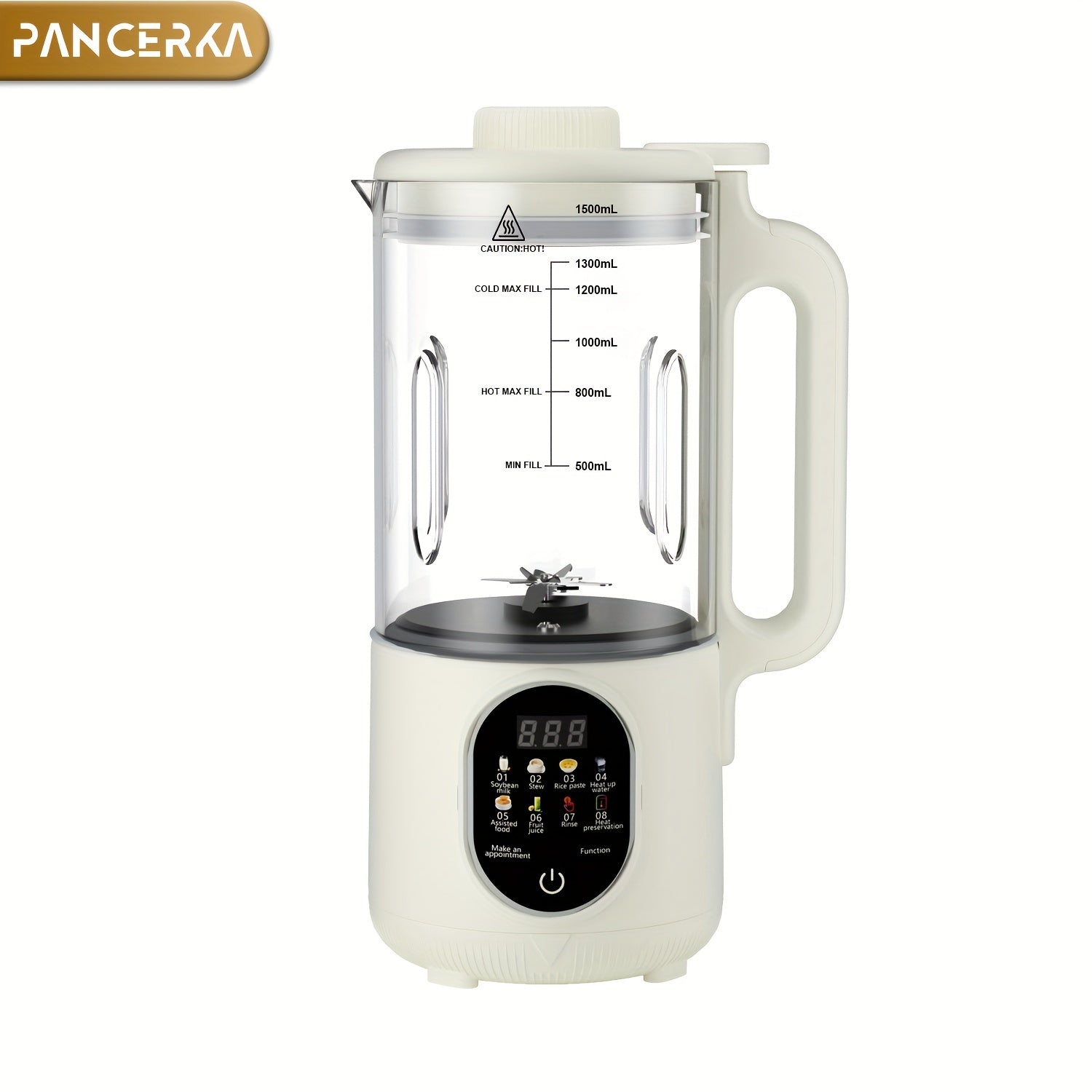 1500ml Nut Milk Maker 800W High-Speed Blender for Almond Soy Oat Milk