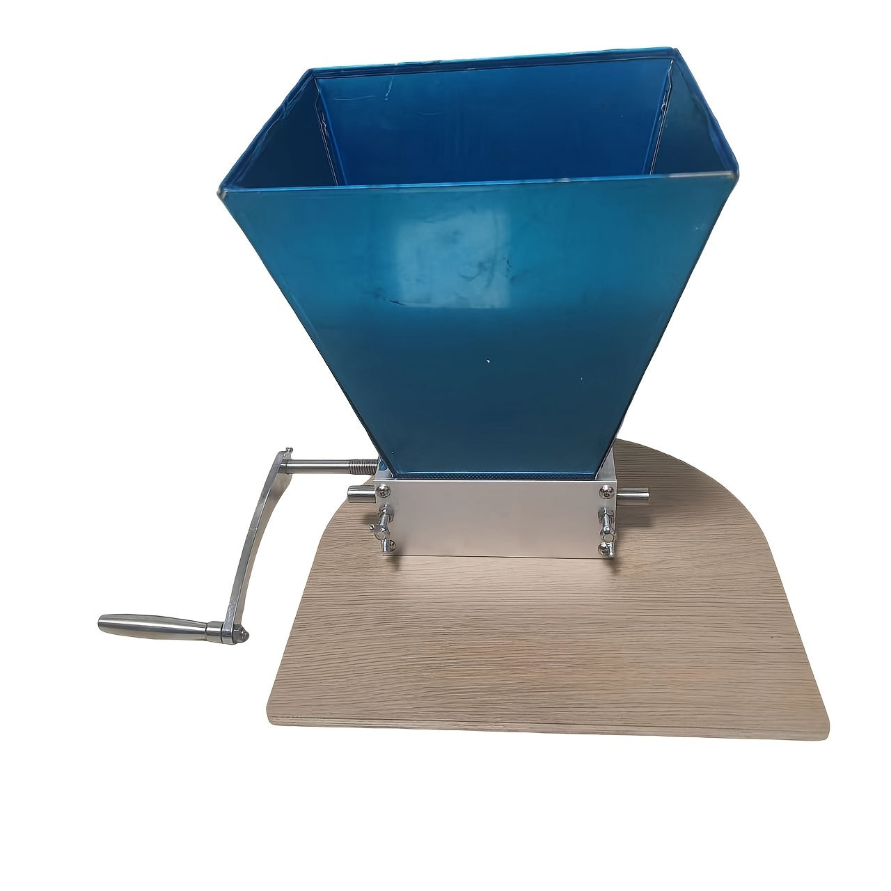 Low-Speed Carbon Steel Roller Malt Mill with Adjustable Wooden Plate and Bearings