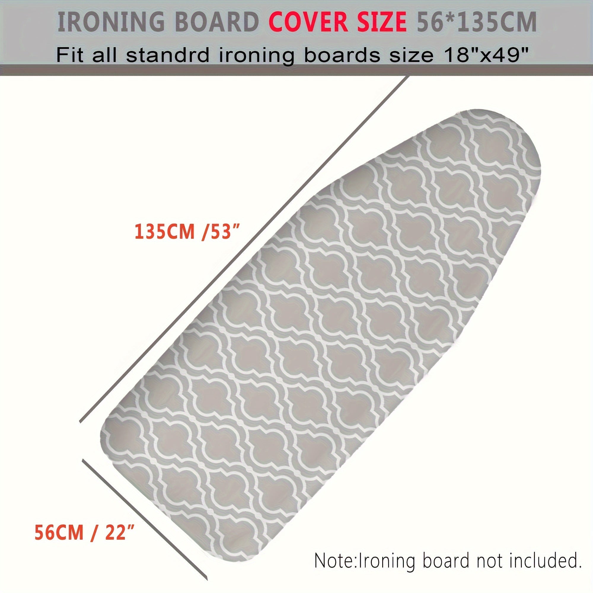 Paxta padini almashtirish qopqog'i, temir uchun, yuqori haroratga chidamli, uy foydalanish uchun temir stol matosi, 1 ta paket