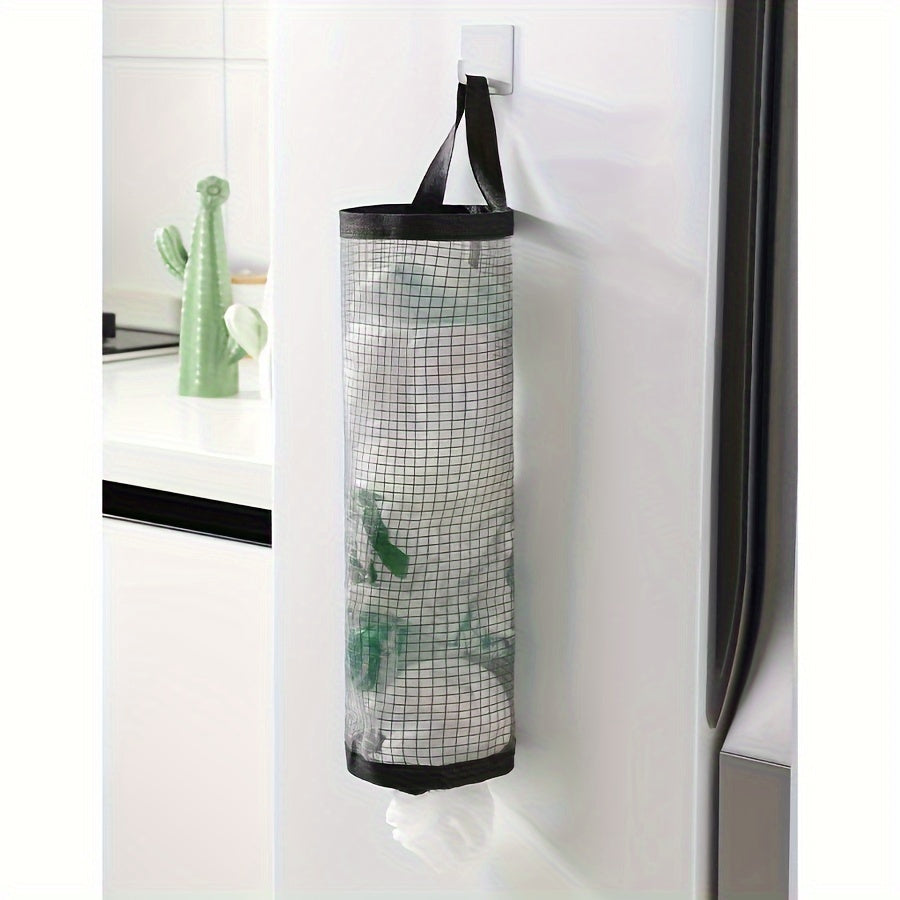 Large Capacity Foldable Wall-Mounted Kitchen Organizer for Trash Bags
