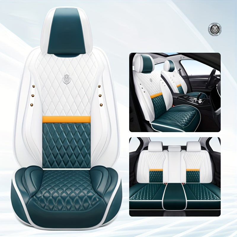 Napa charmida to'rtburchak tikuvli, krokodil tuzilishi dizayni bilan 5 o'rinli avtomobil o'rindiqlari uchun hashamatli qoplamalar. Sedanlar, SUVlar va furgonlar uchun mos keladi. Moslashuvchan bosh tayanchlari, to'liq qoplama. Qora, oq ranglarda mavjud.