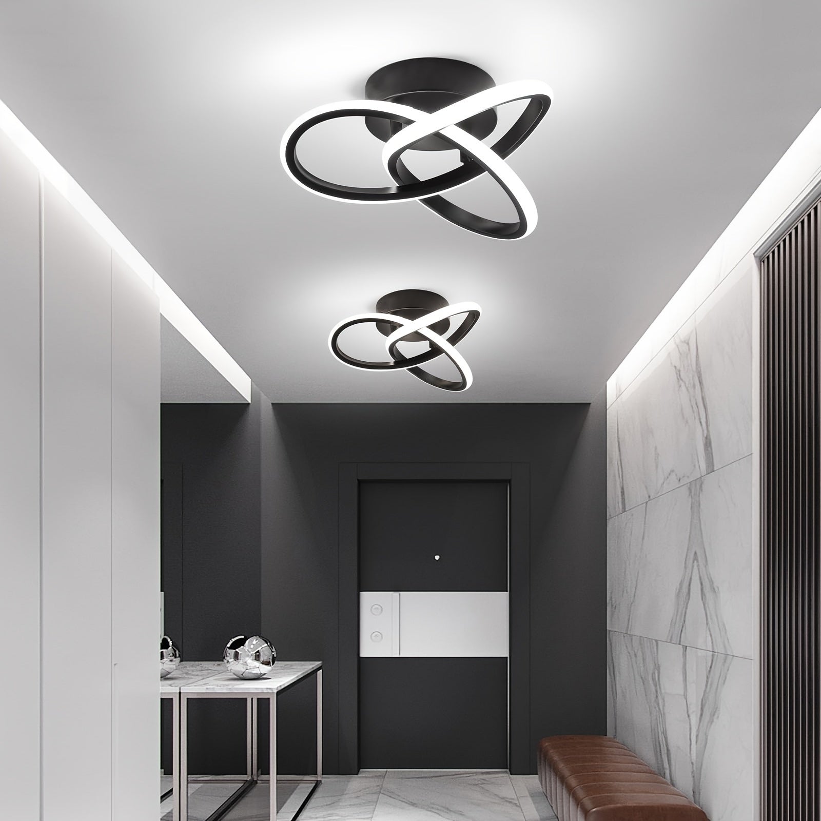 Lámpara de techo LED regulable con control de interruptor y temperatura de color ajustable para sala de estar, dormitorio y cocina