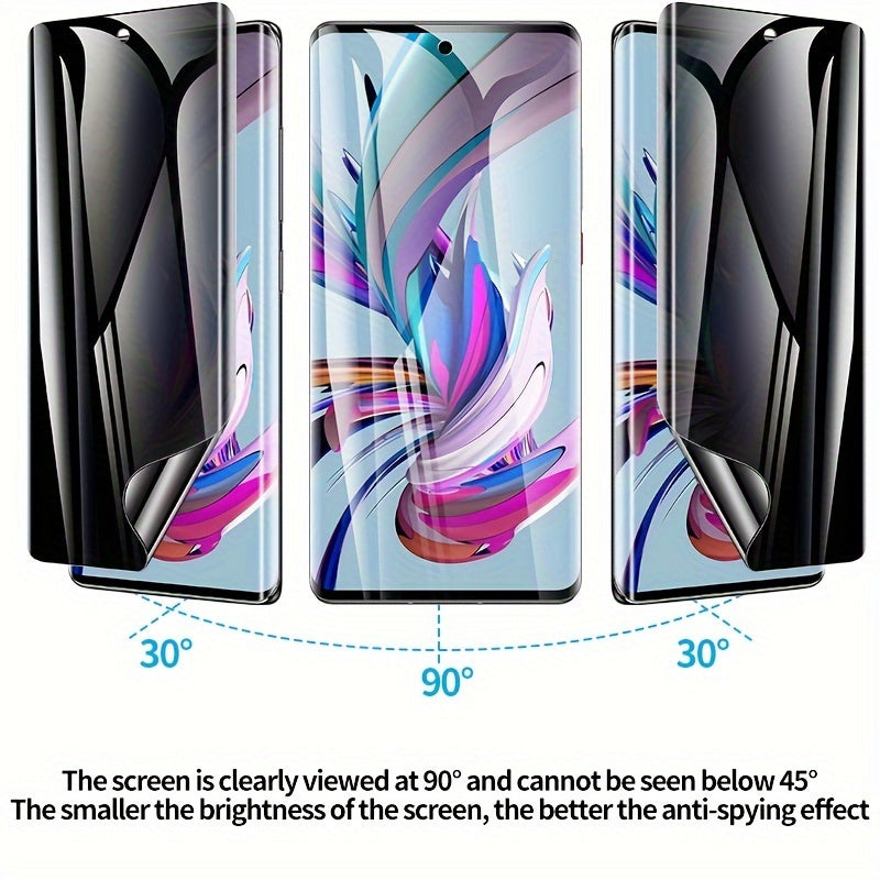 Protector de pantalla a prueba de miradas y repelente al agua, pack de 2 para Samsung Galaxy S y Note Series