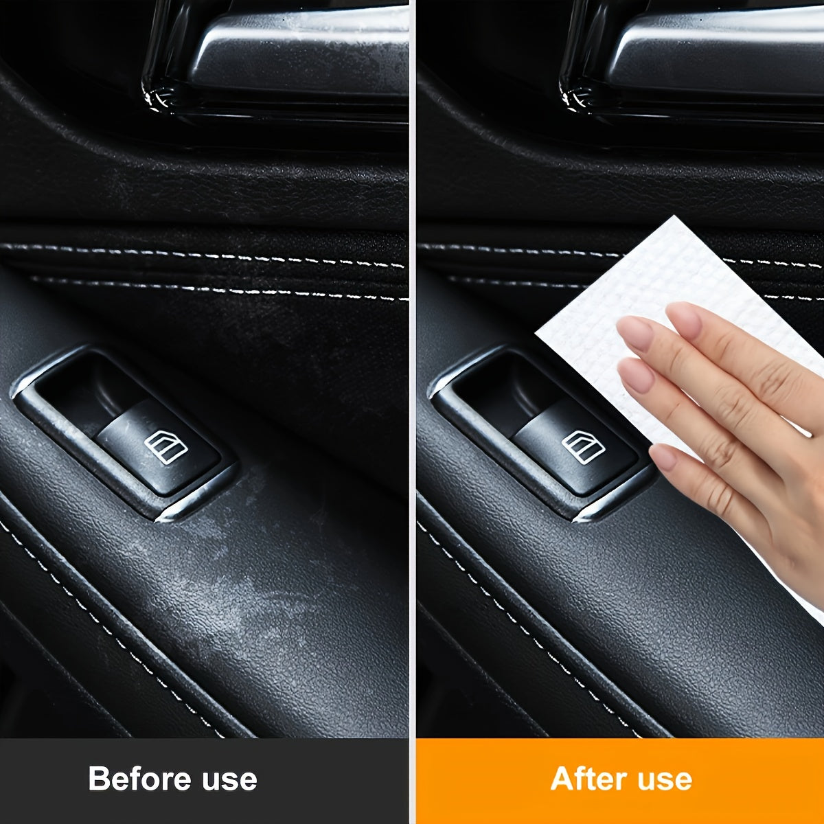 Paquete de 2 toallitas de limpieza para interior de automóvil, 160 hojas, toallitas húmedas para tablero