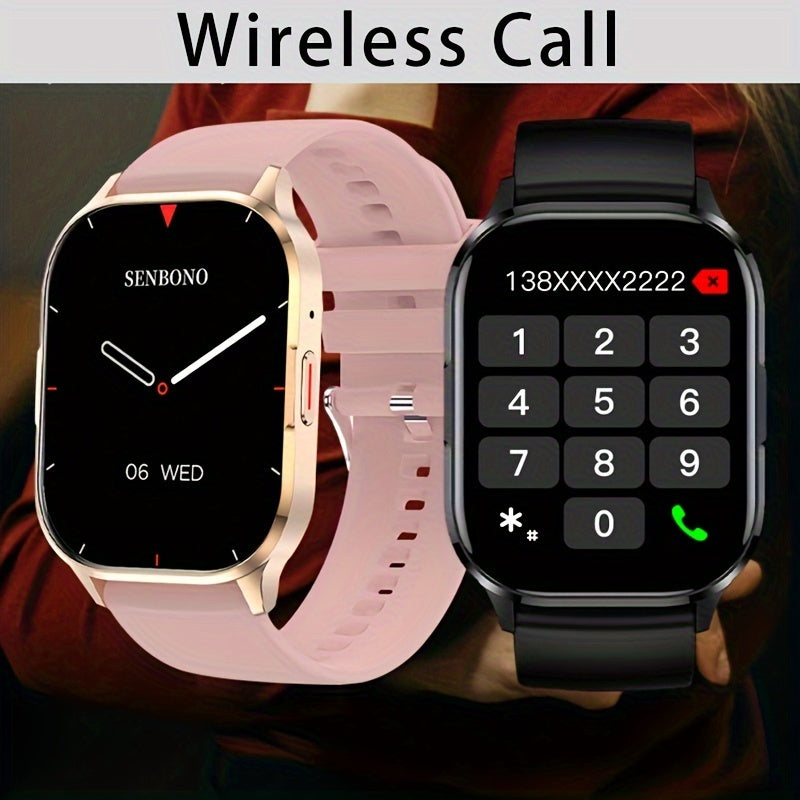 Men's AMOLED Smart Watch with Wireless Call Answer HD Display Sports Tracking
