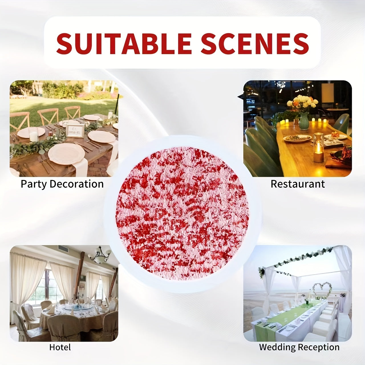 Golden Foil Grid Pattern Disposable Placemats for Parties and Events