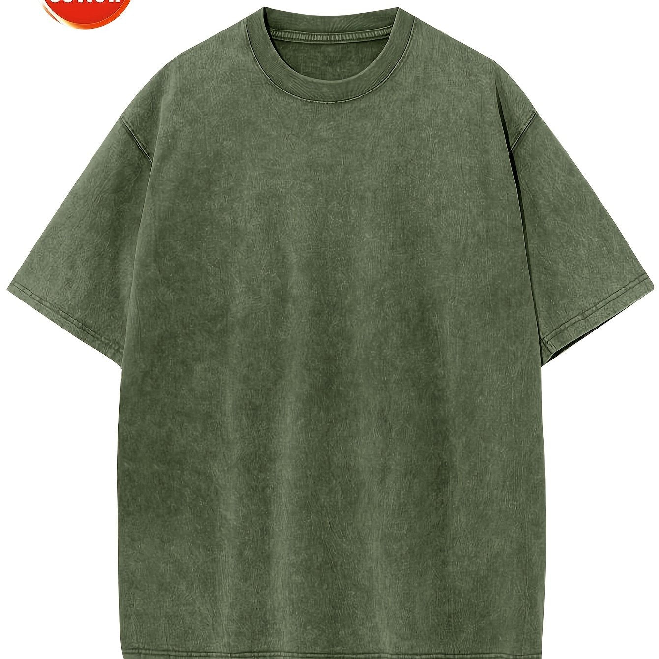 Yozgi ochiq havoda kiyish uchun vintage uslubidagi erkaklar paxta futbolkasi.