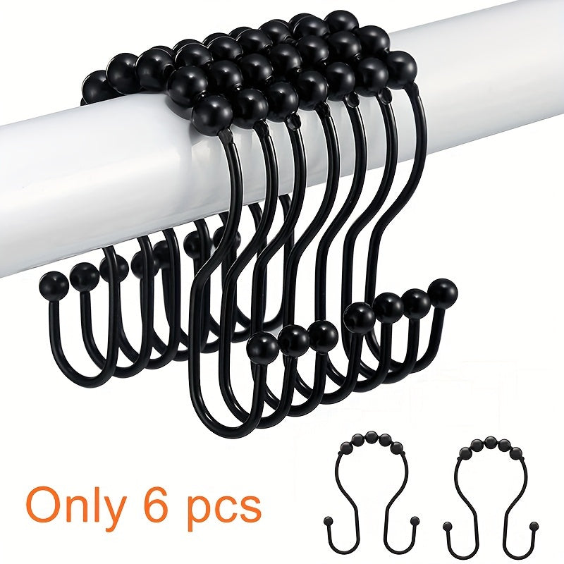 6 ta zanglamas po'latdan yasalgan dush tutqichlari to'plami, oson ochish va yopish uchun ikki marta harakatlanish dizayni, ko'pchilik tutqichlar va astar bilan mos keladi.