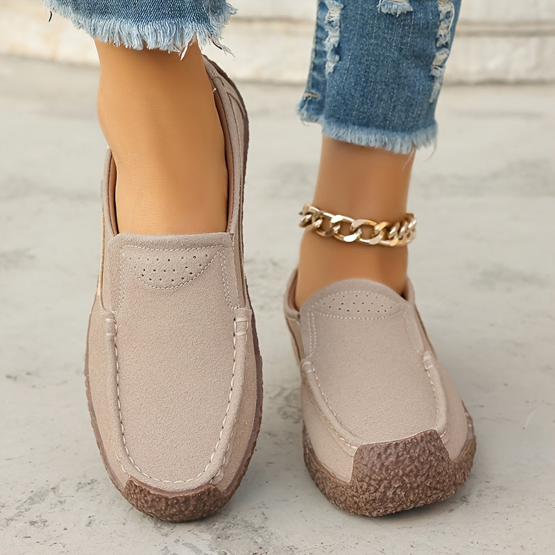 Женские черные лоферы-слипы повседневные туфли с нескользящей подошвой из TPR